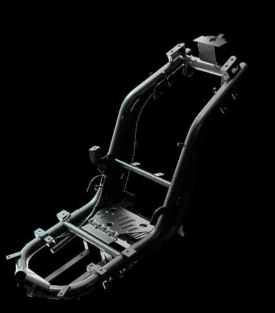 IT HAS A DUAL-FRAME STEEL CHASSIS THAT'S MADE FOR EVERYDAY STRENGTH.