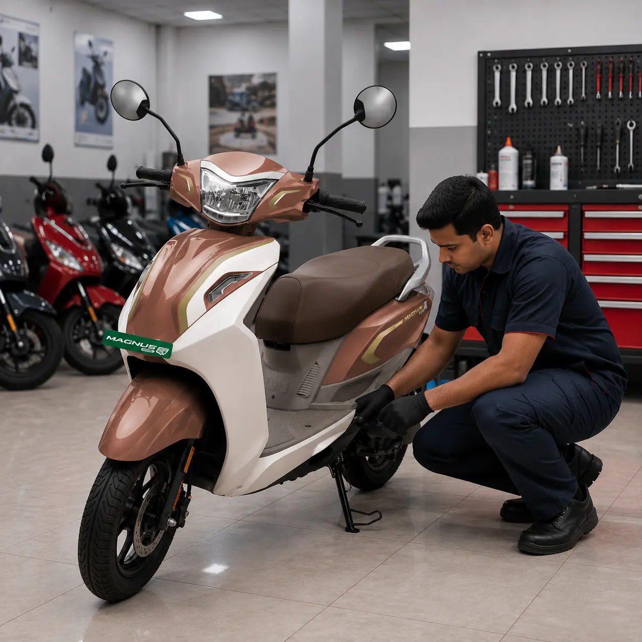 Customer consultation at Neovi Motors